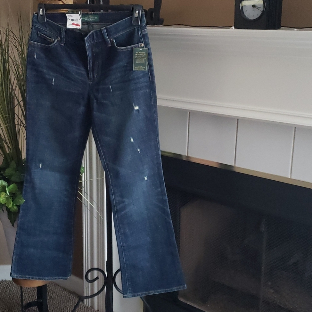 RALPH LAUREN SLIMMING CLASSIC BOOTCUT JEANS 6P